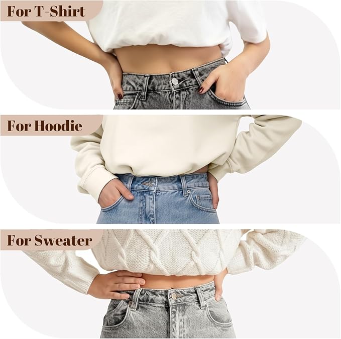 Invisible Elastic Belts for Women | Adjustable Strap Crop Belt with Flat Buckle The Gildress