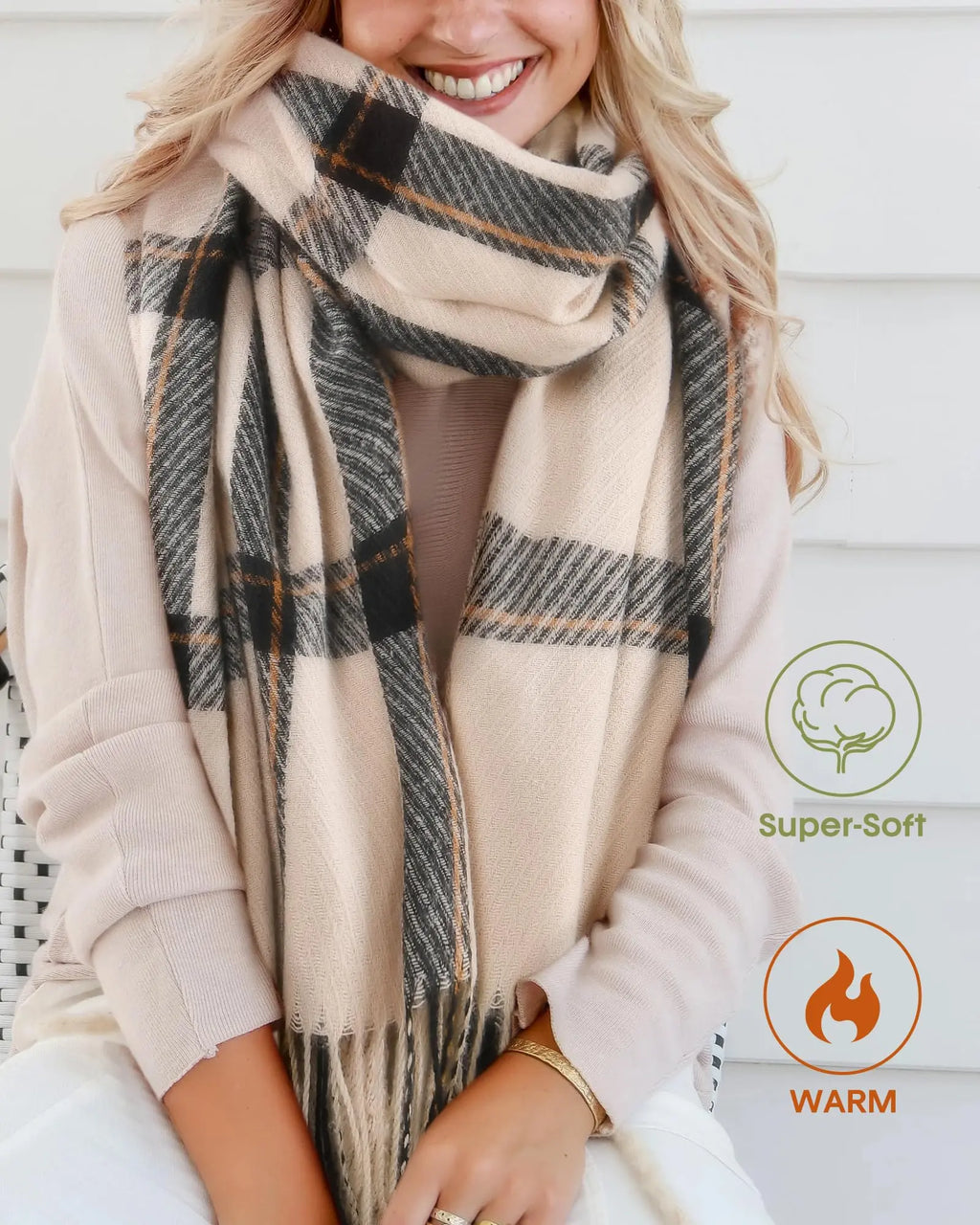 Luxury Cashmere Scarf | Oversized Cashmere Wrap for Women | spanish scarf